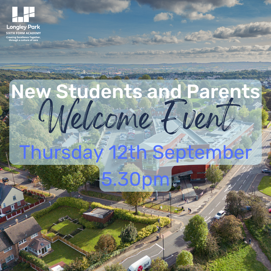 New Students and Parents Welcome Event – Thursday, 12th September